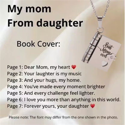 Openable Book Locket Necklace