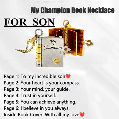 Openable Book Locket Necklace