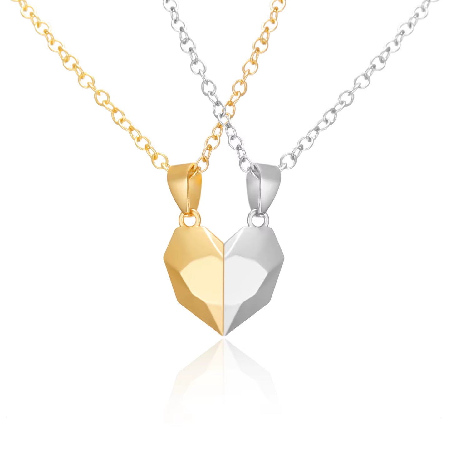 Magnetic Heart Couple Necklaces