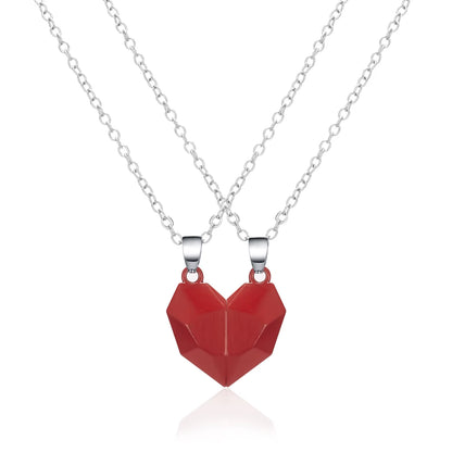 Magnetic Heart Couple Necklaces