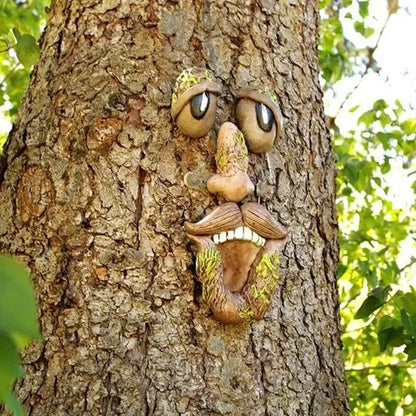 Tree Face Statue