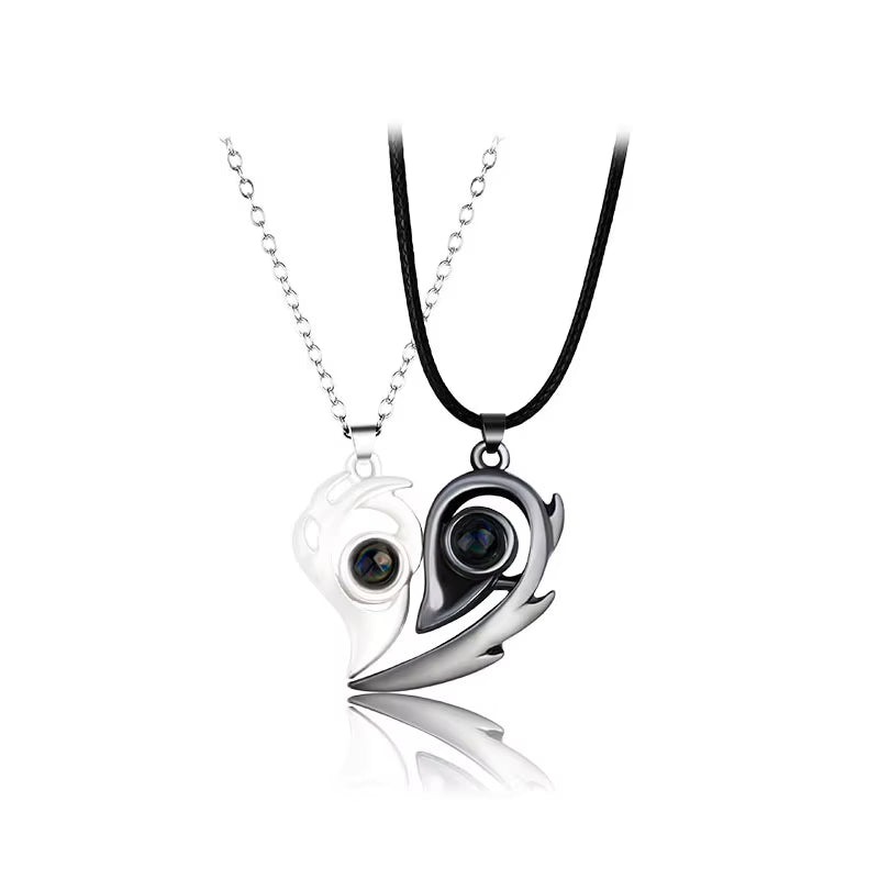 Magnetic Heart Couple Necklaces